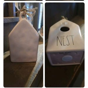 Rae Dunn Birdhouse Light Pink Nest Artisan Collection By Magenta